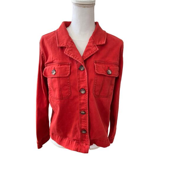 Sanctuary Lightweight Cotton Jacket Paprika L - Picture 1 of 6